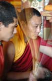 monks during prayers