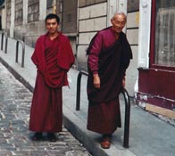 Venerable Gen Rangjung and H.E. Dzogchen Rinpoche in Paris, 1980s
